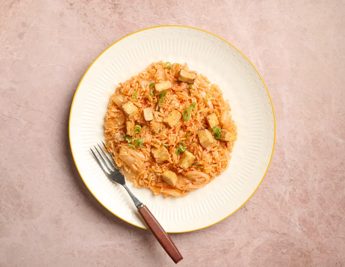 Tofu Kimchi Fried Rice