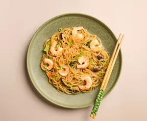 Korean King Prawn Glass Noodles (Japchae)